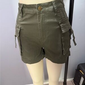 Khaki Women's Cargo Shorts